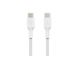 BELKIN USB-C to USB-C Braided PVC White 2m Twin Pack