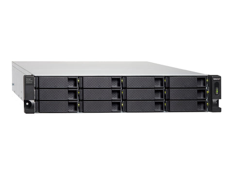 QNAP TL-R1200C-RP 12-bay 2U rackmount USB-C 3.1 Gen2 10Gbps JBOD expansion unit