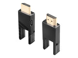 LINDY 100m Fibre Optic Hybrid Micro-HDMI 18G Cable with Detachable HDMI & DVI Connectors