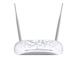 TP-LINK 300Mbps Wireless N USB VDSL2 Modem Router Broadcom, 802.11b/g/n 300Mbps at 2.4GHz 4 FE LAN ports 1 USB 2.0 Port 2 fixed ant