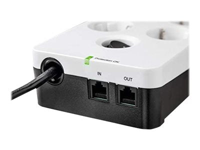 EATON Multiprises parafoudre 10A Protection Box 6 prises FR avec protection de ligne Tel/Internet Port USB
