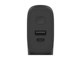 BELKIN Hybrid Wall Travel Charger 25w + 5k Power Bank UK EU US AU Black