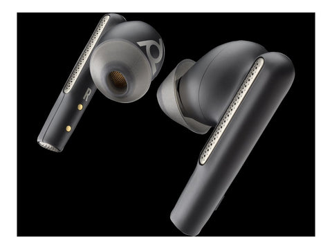 HP Poly Voyager Free 60 UC Carbon Black Earbuds +BT700 USB-C Adapter +Basic Charge Case