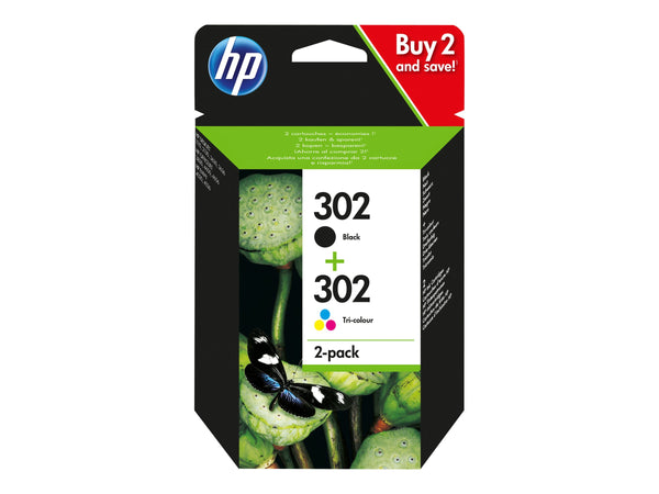 HP 302 original Ink cartridge X4D37AE Combo 2-Pack