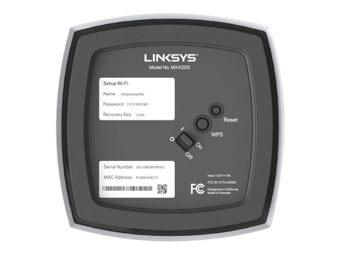 LINKSYS VELOP MX12600 AX4200 Tri-Band Mesh WiFi 6 System 3PK