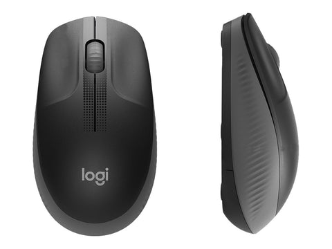 LOGITECH M190 Mouse optical 3 buttons wireless USB wireless receiver charcoal