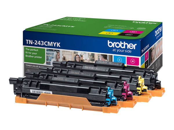 BROTHER TN243CMYK Pack Toner standard Cyan Magenta Jaune Noir 4x 1000 pages pour Hl-L32xx DCP-L35xx MFC-L37xx