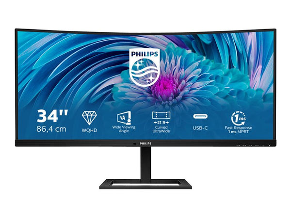 PHILIPS 346E2CUAE/00 34p Curved VA WLED 3440x1440 21:9 300cd/m2 4ms 100Hz HDMI DP1.2