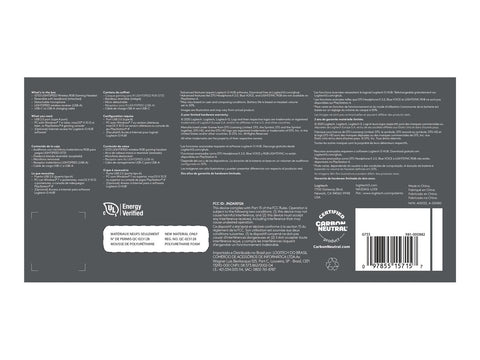 LOGITECH G G733 LIGHTSPEED Wireless RGB Gaming Headset Headset full size 2.4 GHz wireless white