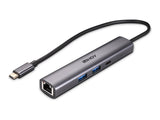 LINDY USB 3.2 Gen 2 Type C Hub & Gigabit Ethernet