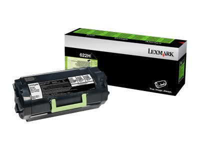 LEXMARK 622H cartouche de toner noir haute capacité 25.000 pages pack de 1 retour program
