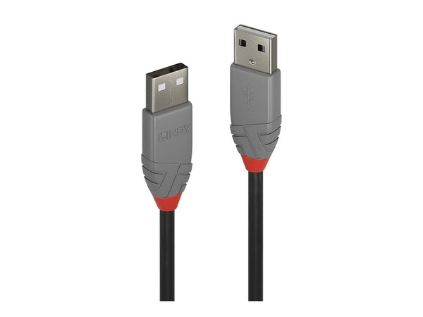 LINDY 5m USB 2.0 Type A Cable Anthra Line USB Type A Male to Male