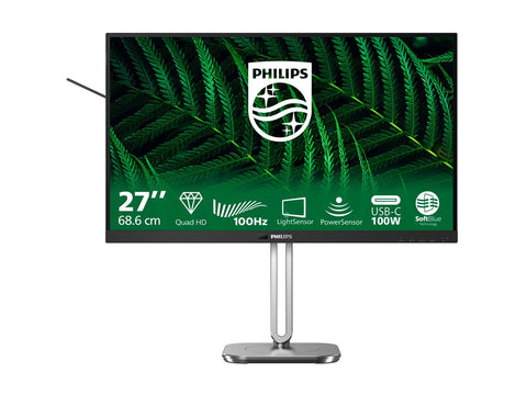 PHILIPS 27B2G5601/00 Monitor 27p 2560x1440 100Hz 2xHDMI DP USB dark gray