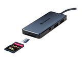 TRANSCEND 6-in 1 Port Hub PD SD/MicroSD Reader USB 3.1 Gen 2 Type C
