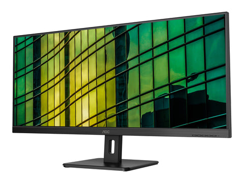 AOC U34E2M  Écran LED - 34" - 3440 x 1440 WQHD @ 100 Hz - VA - 300 cd/m² - 4000:1 - 4 ms - 2xHDMI, DisplayPort - noir