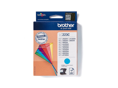 BROTHER LC-223 cartouche d encre cyan capacité standard 550 pages pack de 1