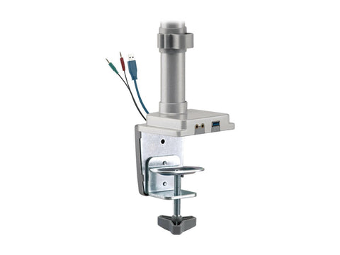 EATON TRIPPLITE Dual-Display Flex-Arm Mount for 13p to 34p Monitors - Clamp or Grommet USB Audio Ports