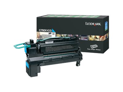LEXMARK C792 toner cyan capacité standard 20.000 pages pack de 1 retour program