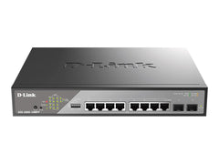 D-LINK 8 PoE++ Gigabit Ports Switch + 2 Gigabit SFP ports Gigabit Fiber Uplink Ports PoE 802.3bt 90W Alarm Port DIP Switch