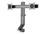EATON TRIPPLITE Dual-Display Monitor Arm with Desk Clamp and Grommet - Height Adjustable 17p to 27p Monitors