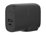 BELKIN Hybrid Wall Travel Charger 25w + 5k Power Bank UK EU US AU Black