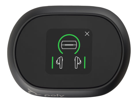 HP Poly Voyager Free 60+ UC Carbon Black Earbuds +BT700 USB-C Adapter +Touchscreen Charge Case