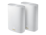 ASUS ZenWiFi AX Hybrid XP4 Mesh AX1800 Dual Band WiFi 6 with AV1300 HomePlug AV2 MIMO White 1-pack