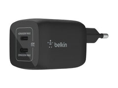 BELKIN 65W PD PPS Dual USB-C GaN Charger Black Universal