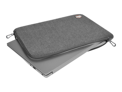 PORT DESIGNS Trendy Cotton Neoprene Laptop Sleeve 10p-12p L-shaped opening for easy access Stretchy cotton neoprene material Grey