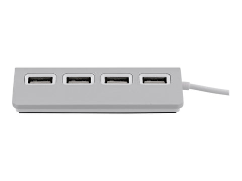TNB Hub 4 Ports USB 2.0 Selfpowered Compatible Pc/Mac Aluminium Finish