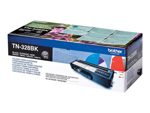BROTHER TN-328 cartouche de toner noir très haute capacité 6.000 pages pack de 1