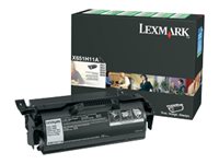 LEXMARK X651, X652, X654, X656, X658, cartouche de toner noir haute capacité 25.000 pages pack de 1 retour programme