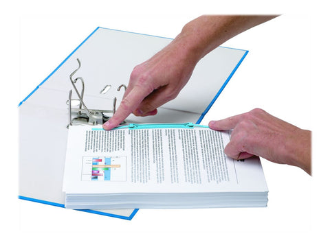 FELLOWES Biding Clip Sky Blue Pack Of 20