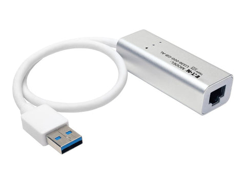 EATON TRIPPLITE USB 3.0 SuperSpeed to Gigabit Ethernet NIC Network Adapter 10/100/1000 Plug and Play Aluminum