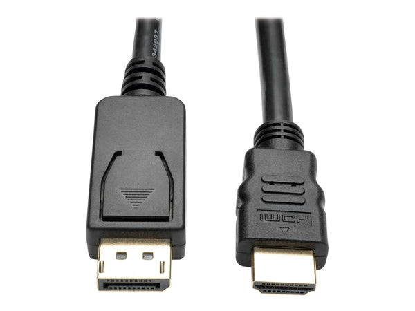 EATON TRIPPLITE DisplayPort 1.2 to HDMI Adapter Cable DP with Latches to HDMI M/M 4K 6ft. 1.8m