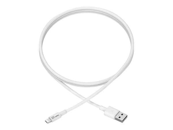 EATON TRIPPLITE USB-A to Lightning Sync/Charge Cable MFi Certified - White M/M USB 2.0 3ft. 0.91m
