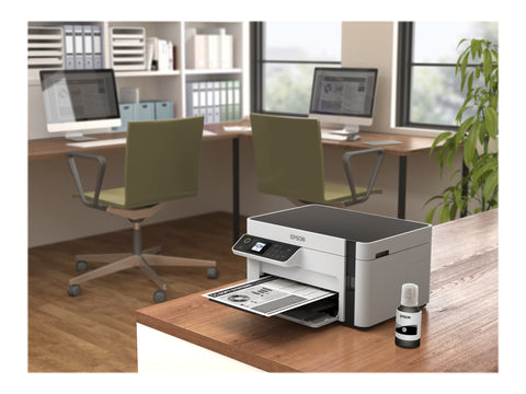 EPSON EcoTank ET-M2120 MFP Mono B/W ink-jet A4 15ppm print 150 sheets USB Wi-Fi white