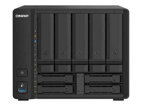 QNAP TS-932PX-4G 9-Bay NAS AL324 4Go DDR4 SODIMM 5x3.5p 4x2.5p drive slots 2x10GbE SFP+ LAN 2x2.5GbE LAN 3xUSB 3.2 Gen1