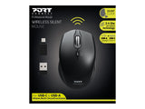 PORT DESIGNS Mouse Office Pro Silent Wireless - Black