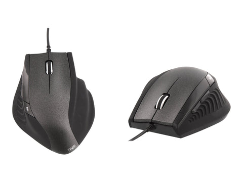 TNB ERGO Line Wired Ergonomic Mouse Black Optimized Design For Comfortable Use