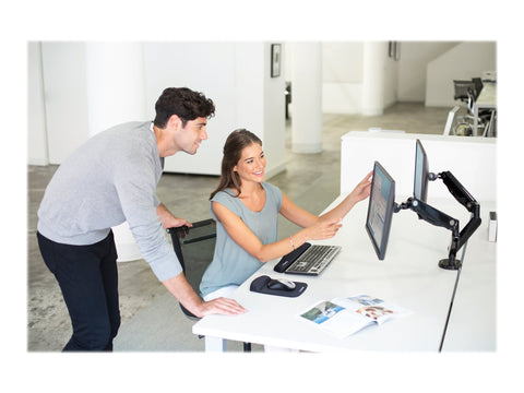 FELLOWES Bras porte écran double Platinium Série