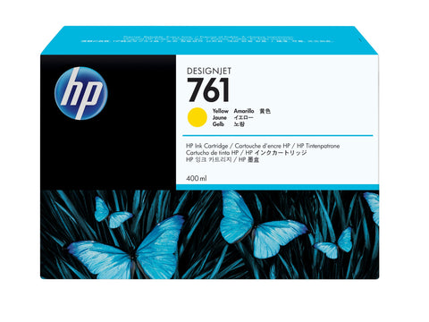 HP 761 original Ink cartridge CM992A yellow standard capacity 400ml 1-pack