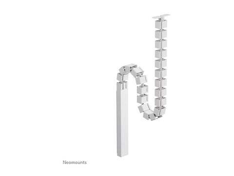 NEOMOUNTS Magnetic Cable Cover for sit/stand desk frames screw mounted magnetic channel white