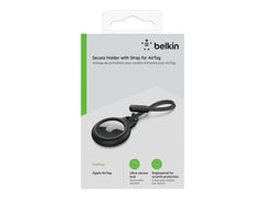 BELKIN Airtag Protection avec Cordon Noir