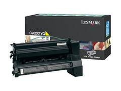 LEXMARK C782, X782e cartouche de toner jaune haute capacité 15.000 pages pack de 1 retour programme