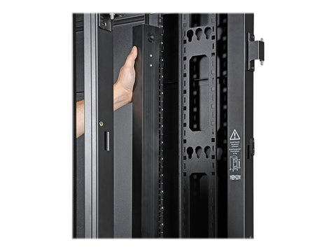 EATON TRIPPLITE 42U SmartRack Wide Standard-Depth Rack Enclosure Cabinet with Doors and Side Panels