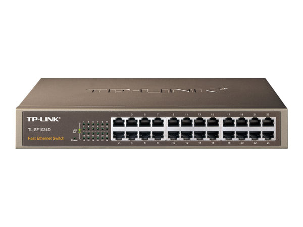 TP-LINK 24-port 10/100M Switch 24 10/100M RJ45 ports 13-inch steel case