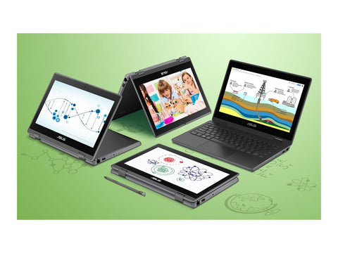 ASUS ExpertBook Flip BR1100FKA-BP1874XA Intel Celeron N4500 11.6p HD 8Go RAM 128Go SSD Intel Graphics W11P Gris 2 ans LOE nécessaire