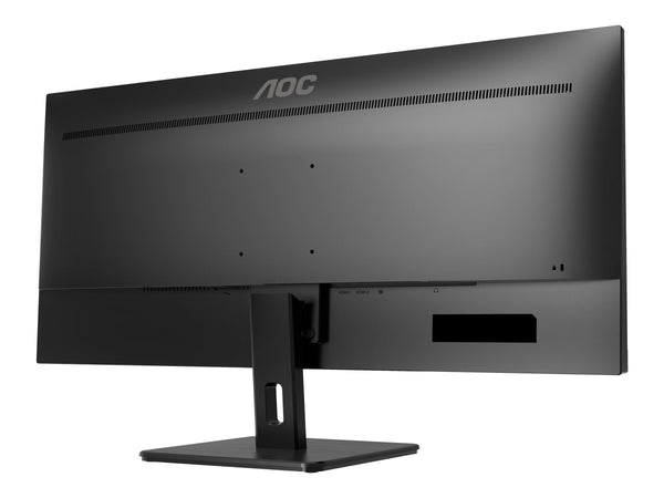 AOC U34E2M  Écran LED - 34" - 3440 x 1440 WQHD @ 100 Hz - VA - 300 cd/m² - 4000:1 - 4 ms - 2xHDMI, DisplayPort - noir
