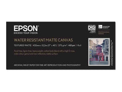 EPSON S042013 Matte water resistant canvas inkjet 375g/m2 432mm x 12.2m 1 rouleau pack de 1